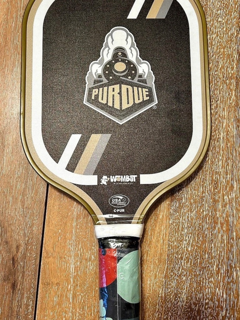Wombat Pickleball Purdue Boilermakers Pickleball Paddle Black & Gold